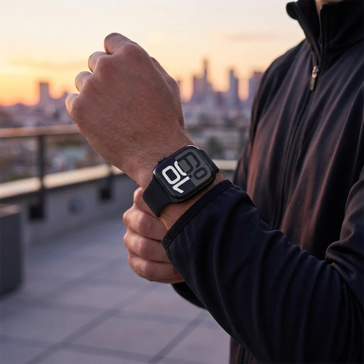 ساعت هوشمند KEQIWEAR مدل KW75 Max با سه عدد بند سیلیکونی